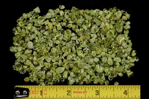 Peridot Crystals 1/4" 2 Ounces AAA Heart Chakra Healing Crystals and Stones - Picture 1 of 3
