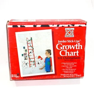 Disney Growth Chart 101 Dalmations Priss Prints Vintage Open Box #49211 Stick Up - Picture 1 of 9