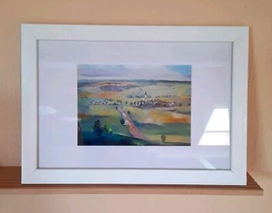 Rottaler Landschaft Reproduktion 30 X 40 cm  ger. Bernhard Gerner Malerei Grün  - Bild 1 von 7