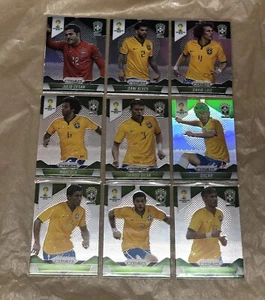 Brazil Team Set. 2014 Panini Prizm FIFA World Cup Cards. Oscar Holo & Neymar Jr. - Picture 1 of 10