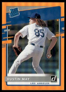 2020 Donruss Holo Orange Dustin May Los Angeles Dodgers #32 - Picture 1 of 2