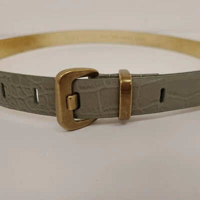 🥇Large🌼 Designer Nine West Women's Metal Loop 1-Inch Croc Panel  - Image 1 of 4