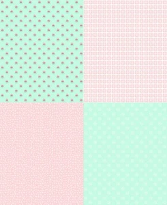 A Little Sweetness Mint Fat Qtr Panel by Tasha Noel for Riley Blake, 1 yard - Picture 1 of 3