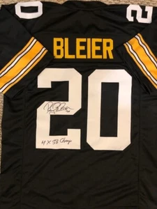 Autographed Rocky Bleier Pittsburgh Steelers Custom Jersey - with  MLA COA - Picture 1 of 1