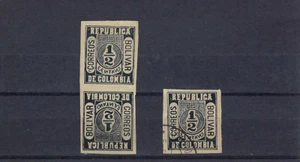 PAREJA TETE-BECHE-SC 93a NÚMERO BOLÍVAR ESTATAL.-COLOR COLOMBIA 1904 MNH- CANCELAR - Imagen 1 de 3