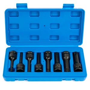 8X 1/2'' Drive Torx Deep Impact Metric Socket Bits Set Repair Tool T30-T80 AUS - Picture 1 of 10
