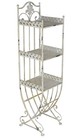 Badregal Landhausstil Weiss Standregal Metallregal Antik Badschrank Bad  Ablage