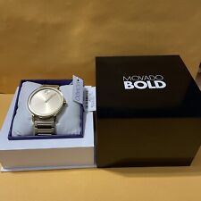 Movado Bold Evolution Thin Quartz Gold Dial Men's Watch 3600795