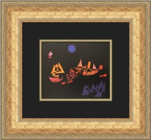 Paul Klee Departure of Ships Custom Framed Print - Picture 1 of 2