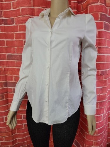 Top donna Valentino ROSSO Valentino 42 10 blusa carriera aziendale con bottoni #C