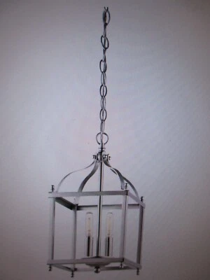 Kichler Larkin 2灯拉丝镍烛台厨房迷你吊坠 — 第 1/4 张图片