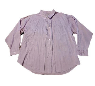 Vintage LL Bean Womens L Pink Button Up Shirt Casual Breathable Capsule Office - Image 1 of 4