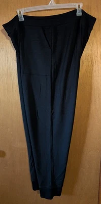 Pantalones de chándal Cuddl Duds ultra suaves cómodos 3X negros A301417 Foto 1 de 4