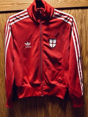 Adidas Track Jacket ENGLAND M Red 2006 Fifa World Cup Football Retro of 1974 - Image 1 of 4