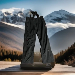 Pantalones negros Yak Extreme Peaks Gortex grandes con tirantes senderismo Gorpcore negros - Imagen 1 de 11