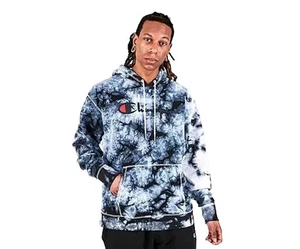 Champion Galaxy Dye Script PO Fleece Mens Active Hoodies - Picture 1 of 2