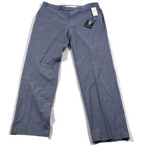 Lauren Ralph Lauren Blue Classic Wool UltraFlex Flat Front Pants Sz 36 x 32 NWT - Picture 1 of 12