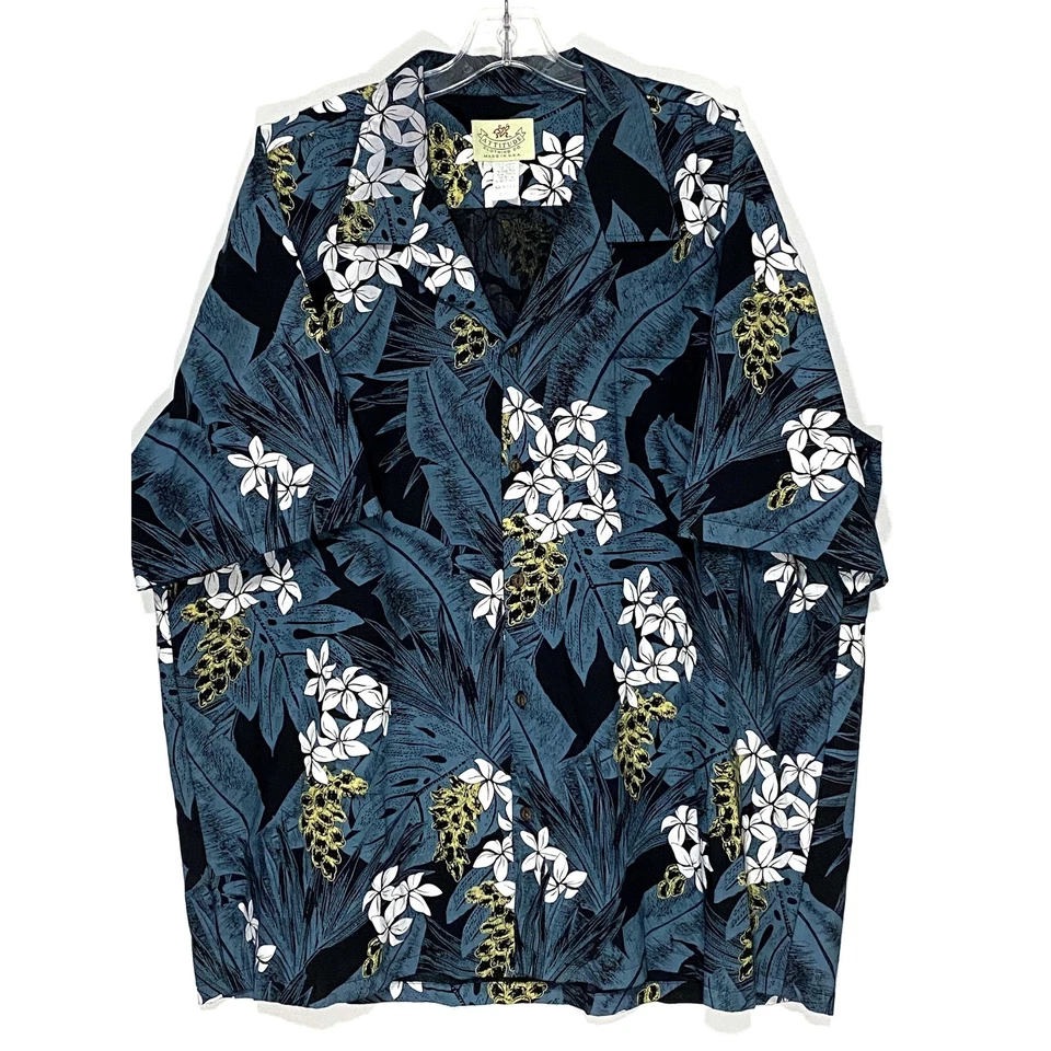 Attitude Clothing Co. Button Shirt Mens 3XL Floral Tropical Vacation Hawaiian  - Image 1 of 4