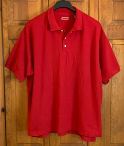 Herren Neu ohne Etikett St. John's Bay Performance Piqué Polo S/S rot Baumwolle Polo - 3X-Large - Bild 1 von 3