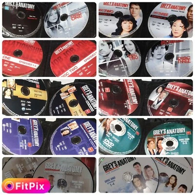 Grey's Anatomy ~ Season One-Eleven / Series 1,2,3,4,5,6,7,8,9,10,11 - 65 DVD Set - image 1 of 4