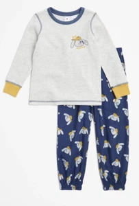 Boys size 3 Hip Hopper rabbit waffle top flannel pant pyjamas Target NEW - Picture 1 of 6