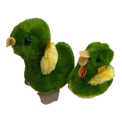 2x Steiff Ente grün gelb 12 cm 5382/12 Küken 9 cm 091322 Plüsch Kuscheltier - Bild 1 von 4