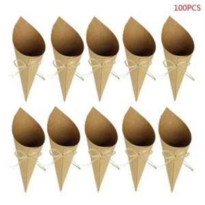 Confetti Cones Set of 100 Valentine’s Day Romantic Rose Home Festival Birthday - Picture 1 of 8