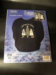 Counted Cross Stitch Candamar Designs Welcome to Winter Snowmen Wearable - Picture 1 of 4