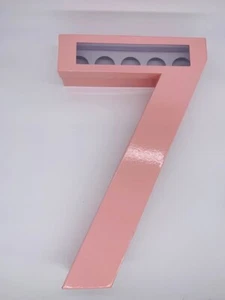 Cupcake Number Box (7) - Color: Pink - Picture 1 of 1