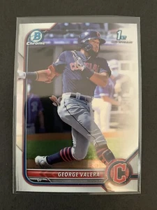 2022 Bowman Baseball Chrome George Valera BCP-22 - Guardians - Picture 1 of 2