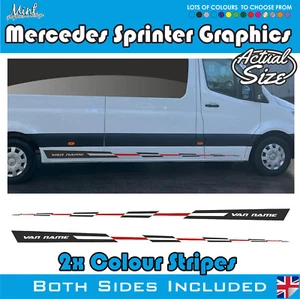 LWB Mercedes Benz Sprinter cámper autocaravana rayas calcomanías pegatinas gráficos 133 - Imagen 1 de 5