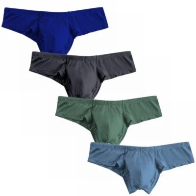 4 Упаковки мужские трусы бикини модальное нижнее белье сексуальное белье боксера стринги трусики - Изображение 1 из 4