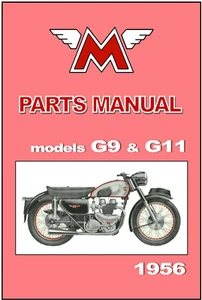MATCHLESS Parts Manual Model G9 & G11 Twins 1956 Replacement Spares Catalog List - Picture 1 of 4