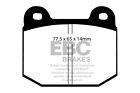 Ebc Yellowstuff Front Brake Pads For Lotus Elise 1.8 Supercharged (220Hp) (08>)