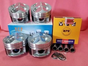 YCP JDM 81mm Full Floating High Comp Pistons +NPR Rings Acura Honda Civic TypeR - Picture 1 of 9
