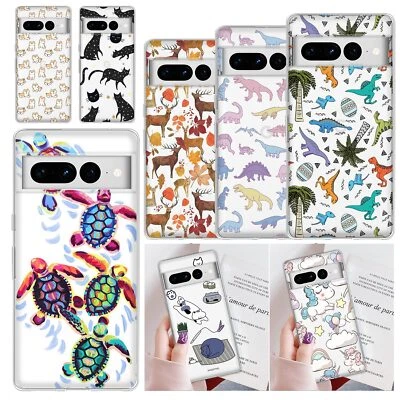Funda de teléfono de animales para Google Pixel 9A 7 6 Pro 5 4A 8A 10 Pro XL cubierta de silicona Foto 1 de 4