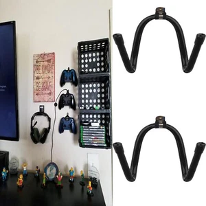 Game Controller Organizer Wall Rack Wall Mount Wall Clip Wall Hanger, set of 2 - Picture 1 of 11