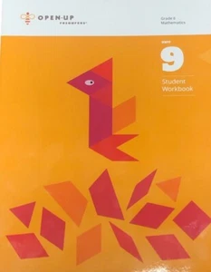 BRAND NEW NO MARKS Open-Up Resources Grade 6 Mathematics Unit 9 Student Workbook - Picture 1 of 3
