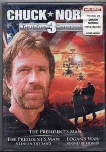 CHUCK NORRIS 3 FILM COLLECTION DVD, Pres, Pres Line, and Logans BRAND-NEW SEALED - Imagen 1 de 3