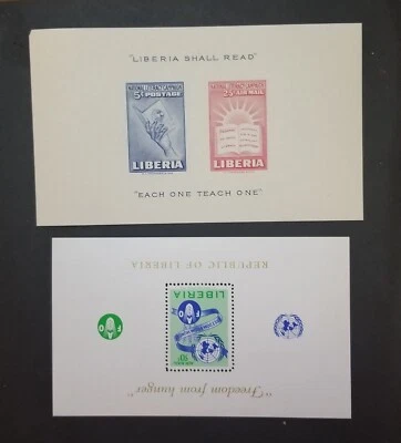 利比里亚纪念品表 SS 完好全新邮票未使用邮票套装 T2767 — 第 1/2 张图片