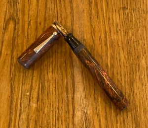 Vtg Diamond Point Celluloid Fountain Pen w 14K Flex Nib 4 5/8" Unrestored - Picture 1 of 17