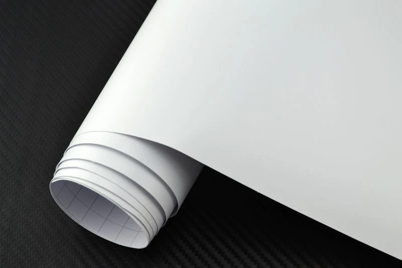 6,5€/m² Autofolie - WEISS MATT blasenfrei  selbstklebend flexibel Folie aussen - Bild 1 von 1