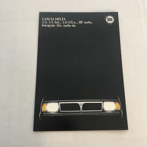 Lancia Delta Car Sales Brochure Catalog German HF Turbo Delta Integrale GTi - Picture 1 of 8