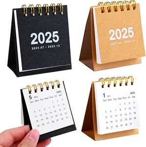 2Packs Mini Desk Calendar 2025 Small Standing Flip Desk Calendar 2025 2025 An... - Picture 1 of 5