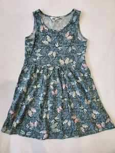 H&M Hm Sleeveless Butterfly Light Jersey Dress Sz 4-6 - Picture 1 of 5