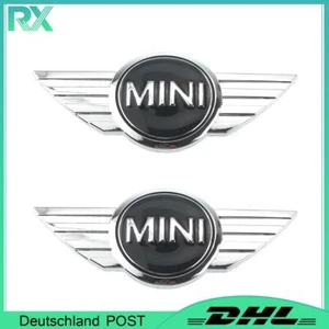 2X Flügeln Emblem Vorne Hinten Motorhaube Heckklappe Abzeichen für Mini Cooper - Bild 1 von 2