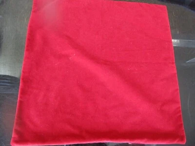 Pottery Barn washed  velvet  pillow cover 20" red New without Pottery Barn tag - Image 1 of 4