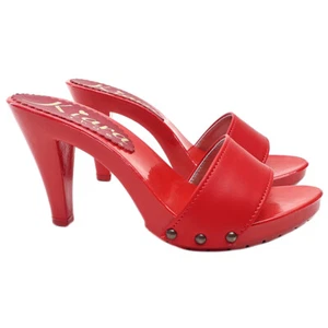 ZOCCOLETTI fatti a mano in ITALIA Rosso tacco 9 - K6603 ROSSO - Imagen 1 de 5
