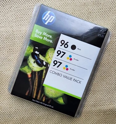 Nuevo paquete combinado de cartuchos de impresión de inyección de tinta HP 1 negro 2 tricolor fecha de garantía 2011 Foto 1 de 4