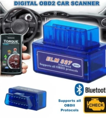 Herramienta de diagnóstico escáner OBD2 Bluetooth para automóvil OBDII - ¡¡Restablece la luz de verificación del motor!!! Foto 1 de 2